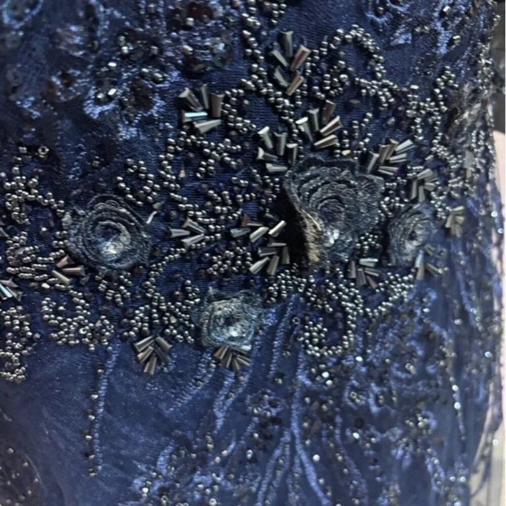 Women's Mac Duggal Gown, Size 10, Navy - Picture 2 of 5